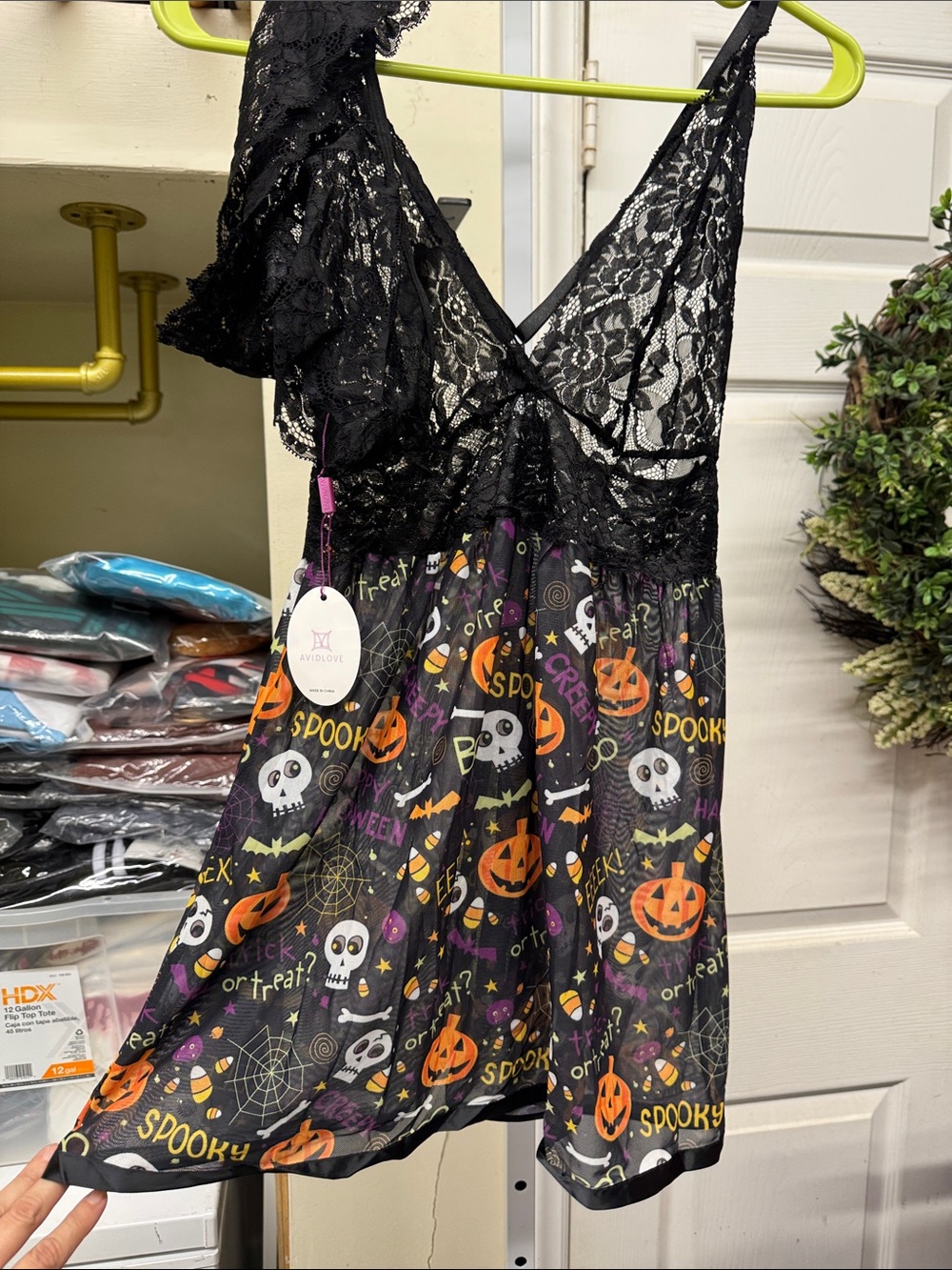 NWT 2 PC Small Halloween lingerie set
